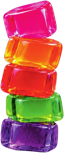 Popelly jellies in five colours
